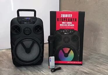 Блютуз калонка zqs8122 радио, bluetooth, usb, микро флешка, караоке