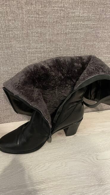 обувь для охоты: Сапоги натуралка кожа мех 39 размер можно 40 . Брала в магазине — 3