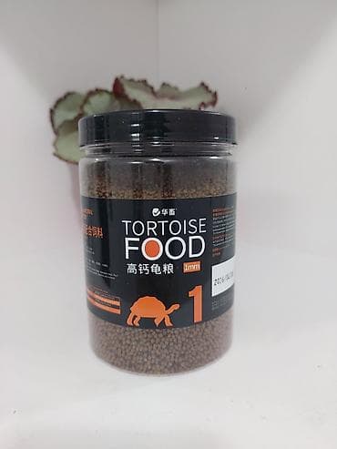 для черепах: Корм для черепах Tortoise Food, гранулы 1 мм, банка 200 г. Описание — 1