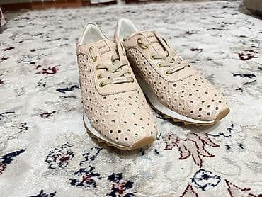 женские бирюзовые кроссовки: Кроссовки, 39, BALDININI, Б/у, цвет - Бежевый — 1