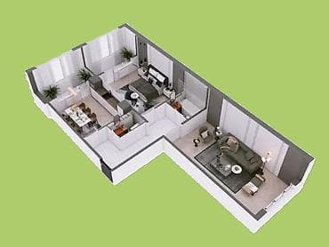 Продажа квартир: 2 комнаты, 74 м², Церковь 108 серия, 2 этаж, ПСО (под самоотделку) — 2