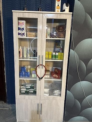 бу мебил: Кеңсе эмереги комплекти, Колдонулган, Тумба, Өзү алып кетүү, түсү - Ак — 6