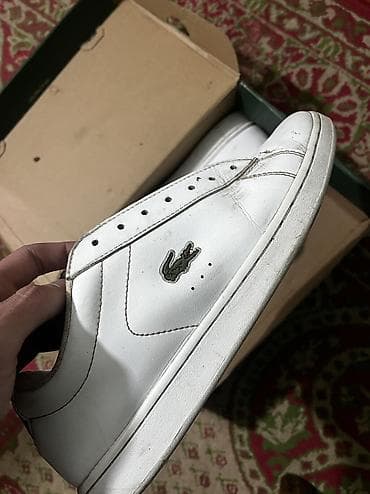 Босоножки, сандалии, шлепанцы: Мужские кроссовки, 39.5, Lacoste, Новый, цвет - Белый, Самовывоз — 3