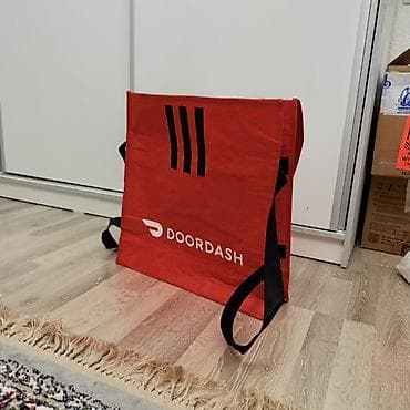 Аксессуарлар: Термосумка DoorDash для доставки еды - Вместительная прямоугольная — 5