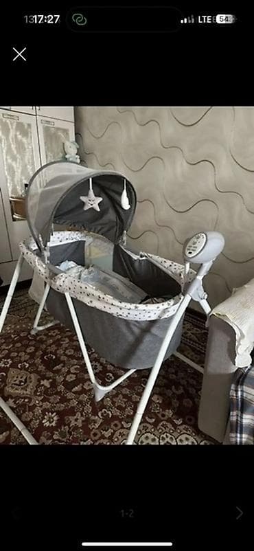 люлька электрическая: Люлька, Колыбель, Металл, цвет - Серый — 1