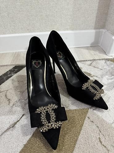 chanel: Классические женские туфли-лодочки на шпильке - Цвет: глубокий черный — 1