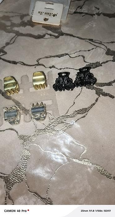 Серьги: ОТДАМ ВСЁ ЗА 850 СОМ, ОБСАЛЮТНО НОВОЕ Набор бижутерии и аксессуаров — 4