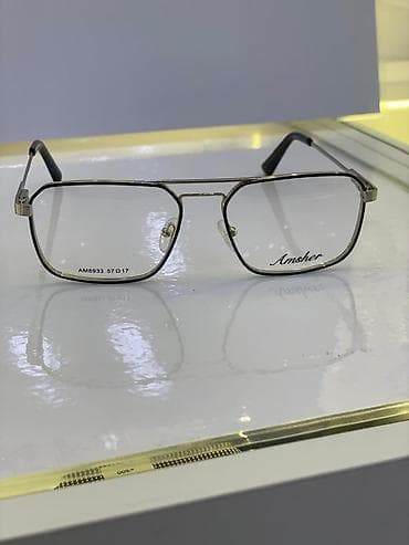 Көз айнектер: Оправа для очков Amsher AM8933 - Форма: прямоугольная с мягкими — 1