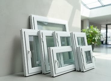 ПВХ-окна и створки разных размеров - Материал: белый ПВХ‑профиль - at lalafo.kg ПВХ-окна и створки разных размеров - Материал: белый ПВХ‑профиль -