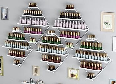 полки для маникюра: Настенные органайзеры для лаков/гелей - Геометрические — 4