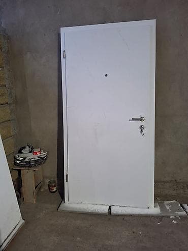 пластик эшиктер ош: Үйлөр жана батирлер үчүн эшик, Металлдан, Бир эшиктуу, Оң кол, түсү - Ак — 4