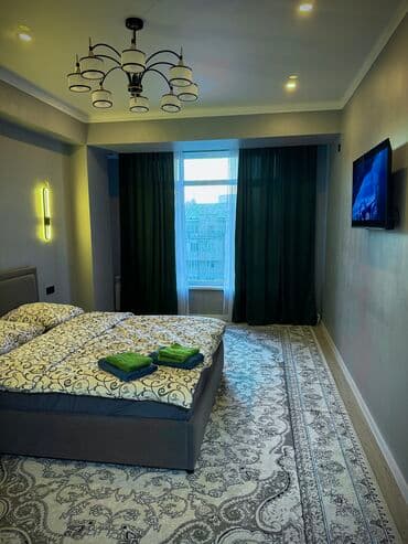 1 комн квартира бишкек: 1 комната, Душевая кабина, Постельное белье, Кондиционер — 3