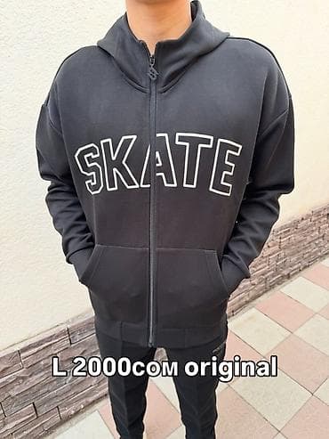 спортивка оптом: Мужская толстовка, L, XL, Новый, цвет - Черный, Самовывоз, Платная доставка — 3