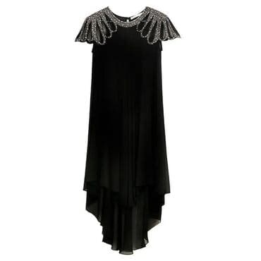 платье для беременных на свадьбу: Вечернее платье, Короткая модель, Шифон, Без рукавов, Стразы, S, M, L — 1