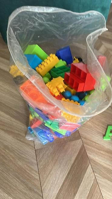 лего игрушки: Большой набор пластиковых кубиков для детей. - Яркие крупные детали — 1