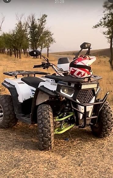 Квадроцикл (белый/черный) для бездорожья. - Агрессивный дизайн