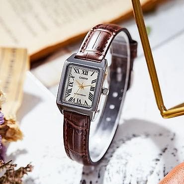 CASIO — элегантные женские наручные часы с прямоугольным корпусом -