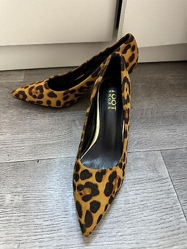 леопардовая: Туфли-лодочки с леопардовым принтом. - Модель: классические лодочки — 1