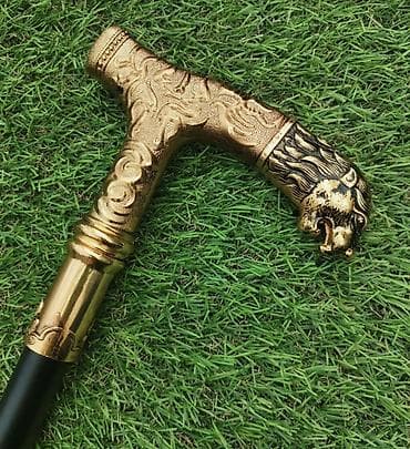 Трость-шпага с рукоятью в виде льва - Эффектная трость с потайным — 1