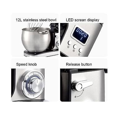 Техника и электроника: Планетарный миксер Starlux SL-25019 - Мощность: 2000 Вт - Чаша: 12 л — 3