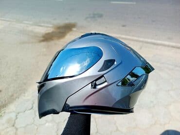 электромотоциклы бишкек: •❗Шикарный Шлем Серебро! С Зеркальным Визором и Встроенными тёмными — 6