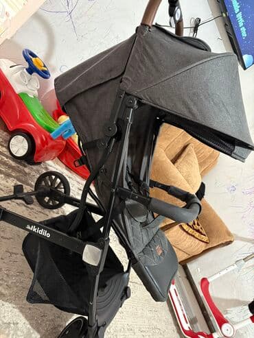 коляска prego: Коляска, цвет - Черный, Б/у — 1