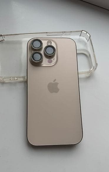 купить ноутбук в бишкеке бу: IPhone 16 Pro, 256 ГБ, Золотой, Чехол — 5