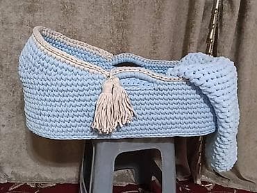 шизлонг детский: Люлька, Колыбель, цвет - Голубой — 1