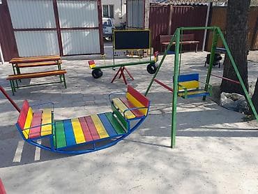 Оюн комплекстери: Детский турник качеля балансир домик беседка качалка — 8