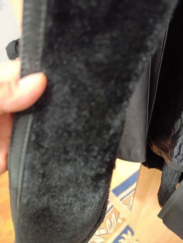 дубленка короткая: Длинная женская дублёнка из натуральной овчины, цвет чёрный. - — 2