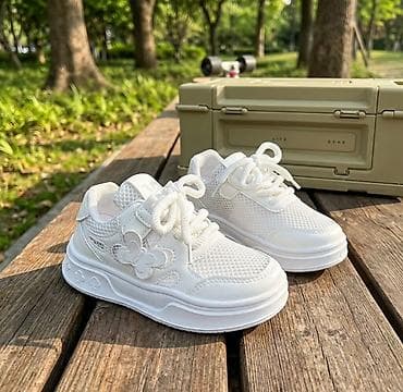 белые кроссы: ​🔥 Хит сезона! Белые ультрамодные кроссовки на платформе с бабочками — 1