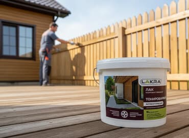 национал краска: Акриловый лак Lakra предназначен для внутренних и наружных работ — 1
