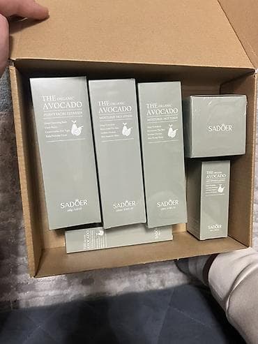 essence: Набор ухода за кожей SADOER The Organic Avocado Состав линейки (на — 1