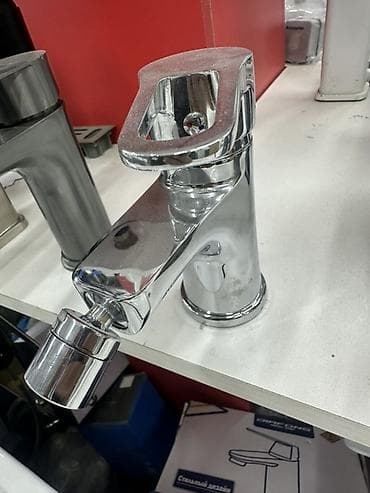 Үй жана бакча: Смеситель для умывальника, однорычажный, хром - Материал: латунь с — 1