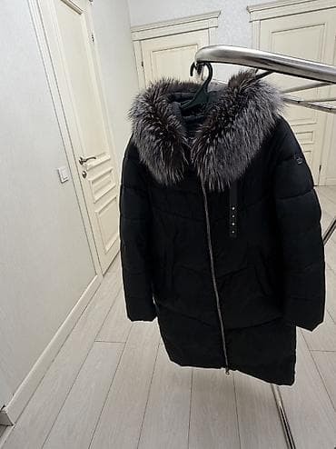 Женские брюки: Пуховик, По колено, Китай, С капюшоном, L — 3