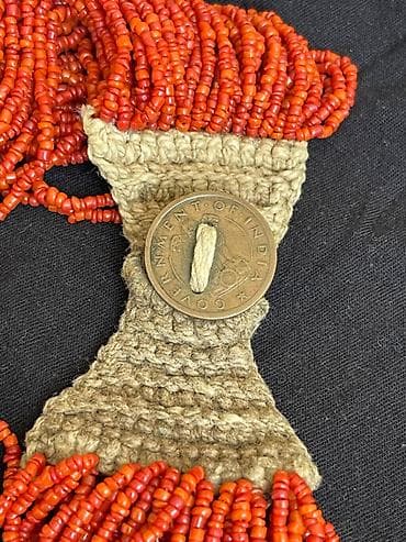 колечко из бисера: Коралловый бисер, продаю много разных винтажных украшений, бус с — 4