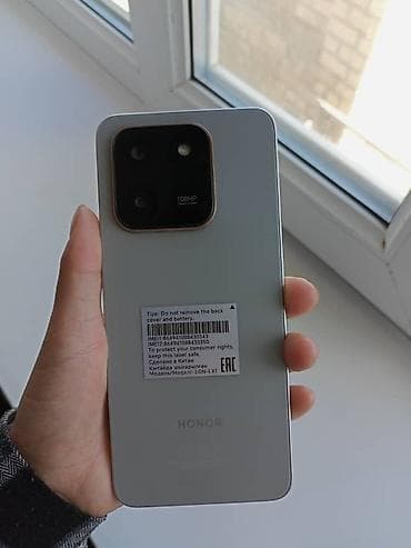 хонор: Honor X7d, Б/у, 128 ГБ, цвет - Серебристый, 2 SIM — 2