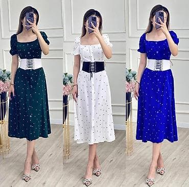 платье в горошек: New Collection Шикарное платье в горошек Кожаный корсет прилагается — 3