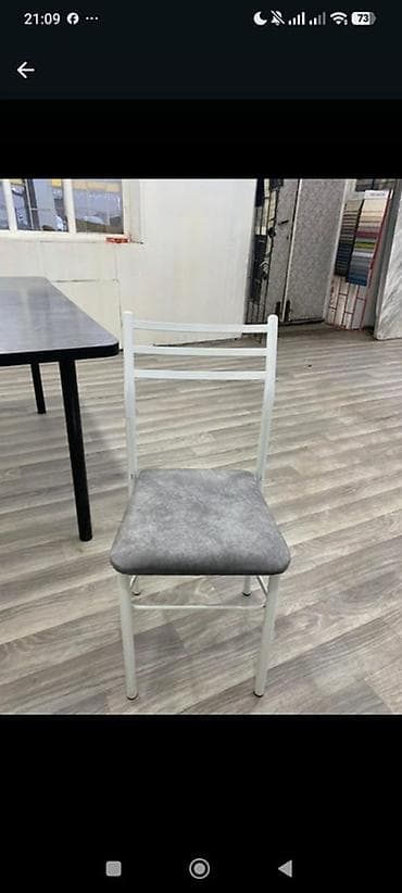 с поролон: Кухонный стол и стул, цвет - Серый — 2