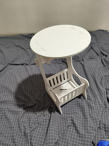 Балдар эмереги: Круглый прикроватный/кофейный столик в скандинавском стиле - Цвет — 1