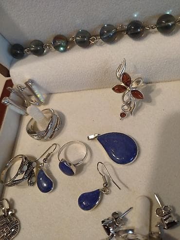 серебряные комплекты недорогие: Серебро!!! Комплекты с натуральными камнями. Комплект с белым — 7