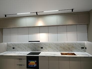 Ашкана гарнитурлары: Ашкана гарнитуру, түсү - Саргыч боз — 1