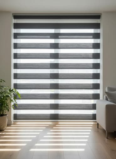 держатели для пододеяльника: Рулонные шторы «день‑ночь» (зебра), серый графит. 2 шт Размеры ширина — 1