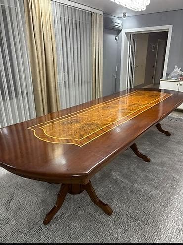 угловой диван со столом ош: Стол и стул для зала, Б/у, Самовывоз, цвет - Коричневый — 3