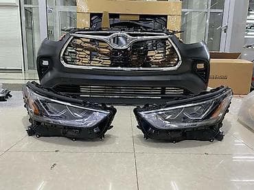 Комплект переднего обвеса и оптики для Toyota Land Cruiser 300: -