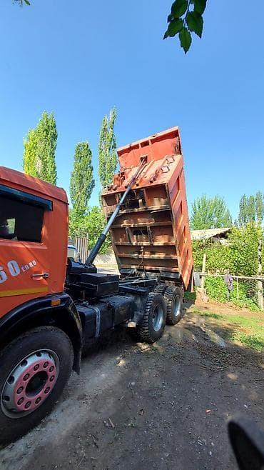 КАМАЗ самосвал 65115, 6×4 - Оранжевый самосвал с кузовом увеличенного — 4