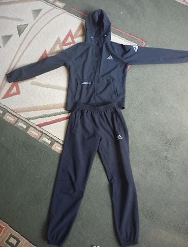 tech flece: Спортивка Adidas, черный, классический крой. - Размер 48 ( L ) - — 1