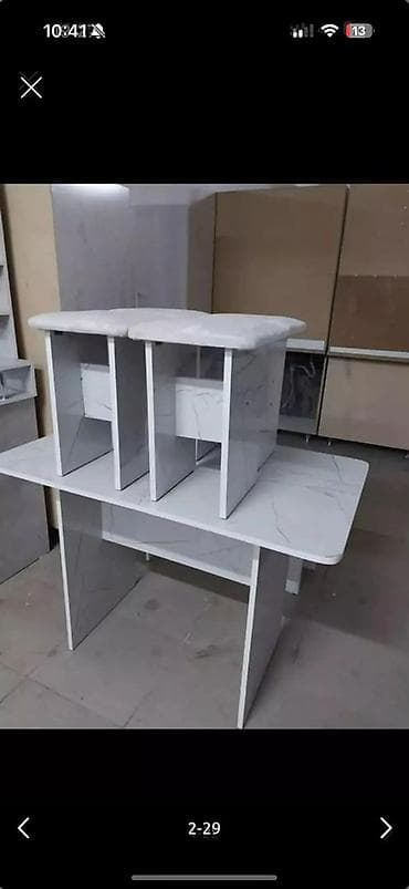 стол стулья для кухни: Кухонный стол и стул, Новый, Платная доставка, цвет - Серый — 4