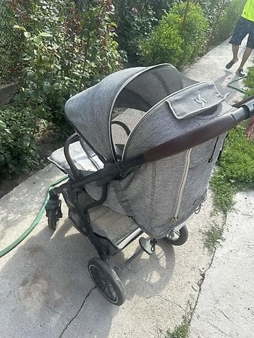 автокресло rant: Прогулочная коляска серого меланжа В комплекте зимний чехол и матрас — 3