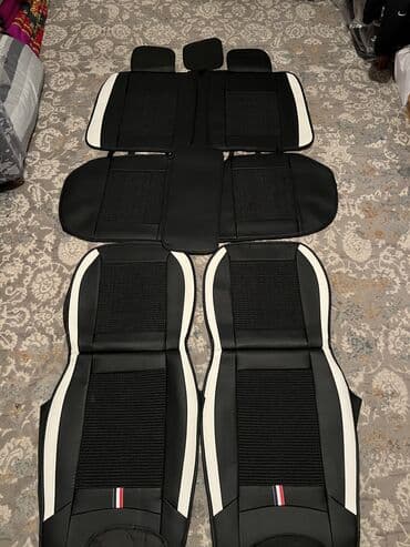 чехол на сиденья: Чехлы Экокожа, цвет - Черный, Новый, Бесплатная доставка — 4